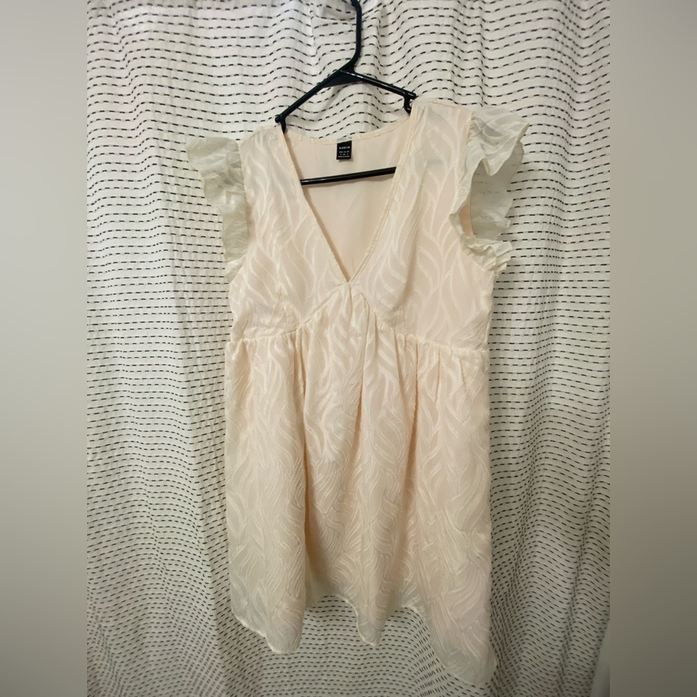 Shein - cream flow dress